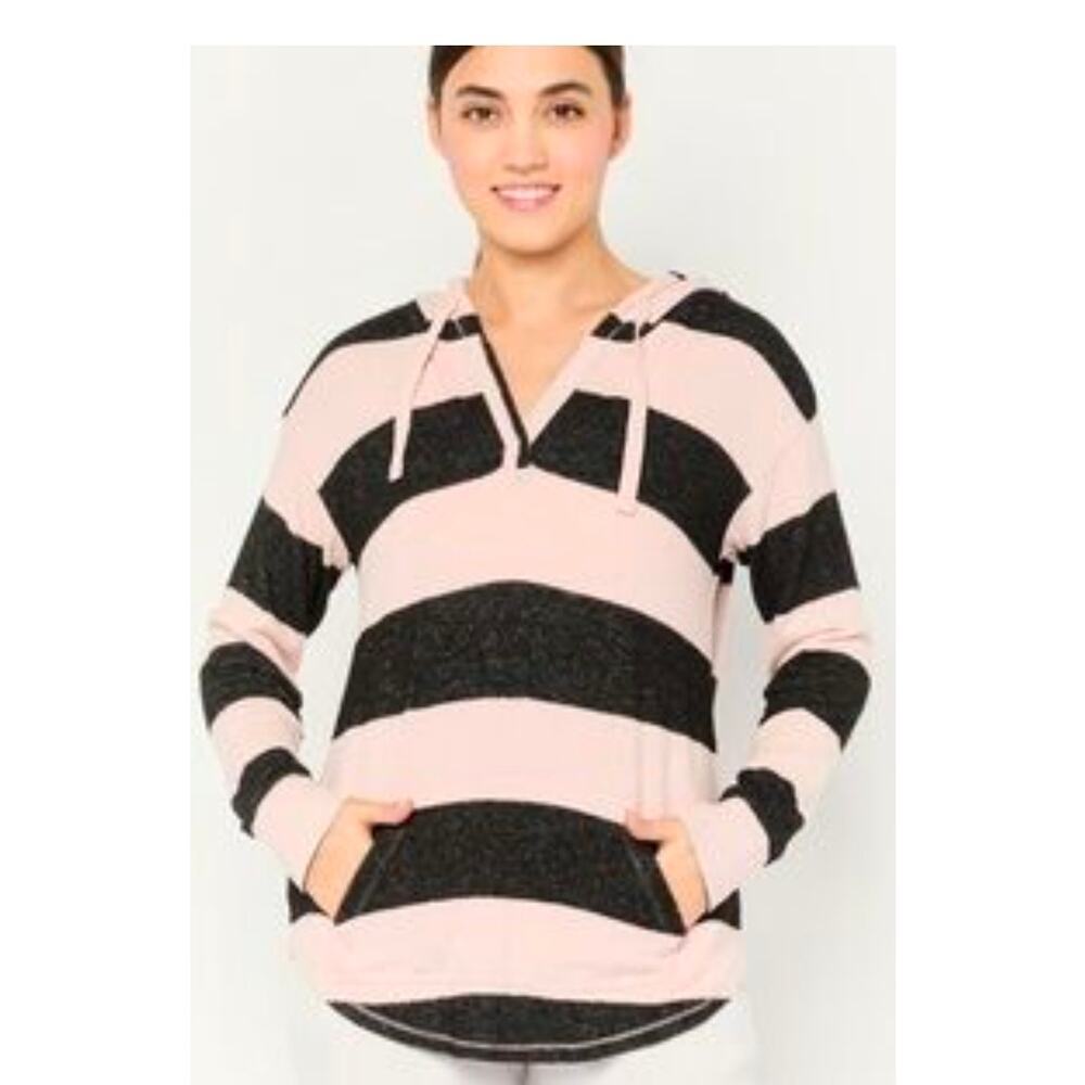 Market and Spruce Kallon knit pull over hoodie Size small super soft Travel top
